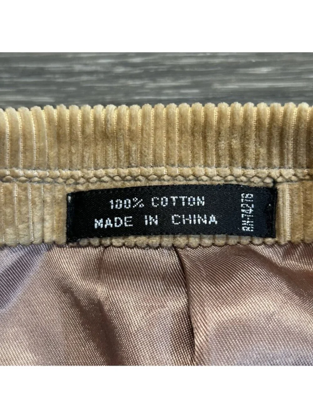 Jeremy Cobb 44L Hand Tailored Tan Corduroy Blazer Suede Elbow Patch Preppy VTG